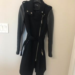 Mackage Jackets & Coats - Mackage Leather Sleeve Jacket Mackage Jackets & Coats - Mackage Leather Sleeve Jacket